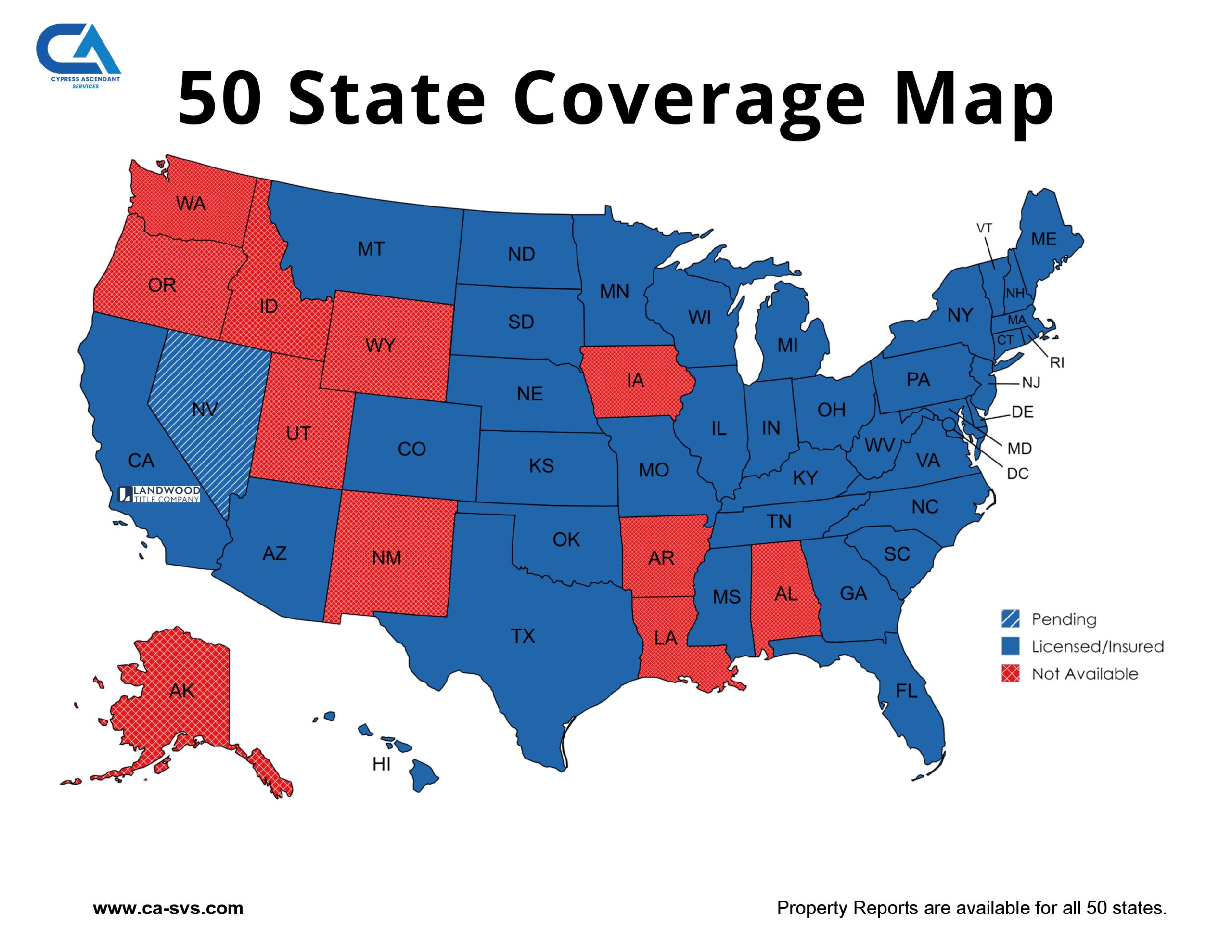 50 State Coverage Map 50 State Coverage Map
